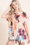 BiBi Tie Dye Terry Hoodie With Drawstring