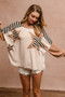 BiBi Star Patchwork Mixed Long Sleeve Top