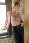 Mittoshop Satin Square Neck Blouse