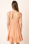 Mittoshop Ruched Detail Spaghetti Tie Mini Dress