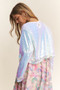 J.NNA Sequin Long Sleeve Crop T-Shirt
