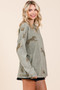 Mittoshop Mineral Wash Cheetah Print Long Sleeve Top