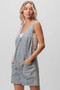 BiBi Patch Vintage Washed Denim Shortall