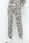 BiBi Leopard Casual Pants with Side Pockets