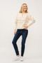 And The Why Multi Striped Pullover Sweater Top