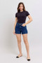 Judy Blue Full Size High Waist Tummy Control Denim Shorts Plus Size