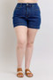 Judy Blue Full Size High Waist Tummy Control Denim Shorts Plus Size