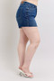Judy Blue Full Size High Waist Criss-Cross Waistband Denim Shorts Plus Size
