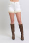 Judy Blue Full Size High Waist Shearling Cuff Denim Shorts Plus Size