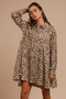 BiBi Washed Denim Button Down Dress with Side Pocket