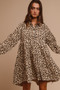 BiBi Washed Denim Button Down Dress with Side Pocket