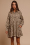 BiBi Washed Denim Button Down Dress with Side Pocket