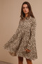BiBi Washed Denim Button Down Dress with Side Pocket