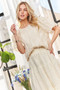 ADORA Solid Puff Sleeves Knit Top