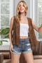 ADORA Crochet Vest With Scallop Hem