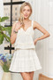 ADORA Ruffled Tiered Crop Top