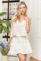 ADORA Ruffled Tiered Crop Top