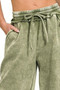 Zenana Full Size Acid Wash Fleece Palazzo Sweatpants with Pockets Plus Size