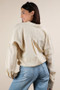 VERY J Full Size Oversized Striped Button Down Shirt Top Plus Size