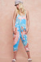 BiBi Tie Dye Knit Mid-length Casual Jumpsuit