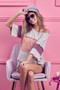 BiBi Thermal Rib Top with Bella Rib Color Block