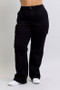 Judy Blue Full Size High Waist Cargo Wide Leg Jeans Plus Size