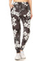 Leggings Depot Full Size Buttery Soft Floral Joggers with Drawstring Plus Size