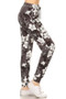 Leggings Depot Full Size Buttery Soft Floral Joggers with Drawstring Plus Size