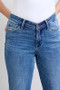 Judy Blue Full Size High Waist V-Front Vintage Wash Straight Jeans Plus Size