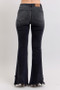Judy Blue Full Size High Waist Flare W/ Mock Fray Tulip Hem Plus Size