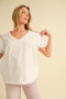 Aemi+Co V-Neck Short Sleeve T-Shirt