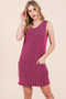 BOMBOM Rib Knit Tank Dress