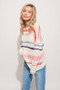 And The Why Abstract Striped Light Weight Loose Sweater