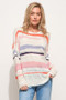 And The Why Abstract Striped Light Weight Loose Sweater