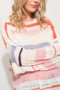 And The Why Abstract Striped Light Weight Loose Sweater