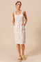 SO ME Button Down Pocket Front Pinafore Dress