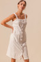 SO ME Button Down Pocket Front Pinafore Dress