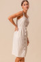 SO ME Button Down Pocket Front Pinafore Dress