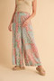 Aemi+Co Printed Wide Leg Pants