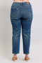 Judy Blue Full Size High Waisted Rigid Magic Non-destroy Straight Leg Jeans Plus Size