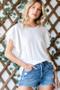 Lime 'N' Chili Round Neck Double Ruffle Cap Sleeve Top