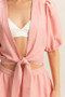 HYFVE Front Tie Top and Bubble Hem Shorts