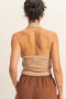 HYFVE Halter Neck Buttoned Washed Top