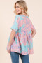 BOMBOM Floral Babydoll Tunic Top