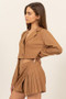 HYFVE Cropped Button-Down Blazer