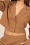 HYFVE Cropped Button-Down Blazer