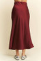 Davi & Dani High Waist Midi Skirt