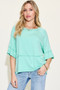 Basic Bae Full Size Bamboo Round Neck Exposed Seam T-Shirt Plus Size