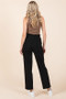 Mittoshop Paperbag Waist Tapered Straight Pants
