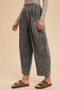 Annie Wear Mineral Washed Elastic Waist Pants